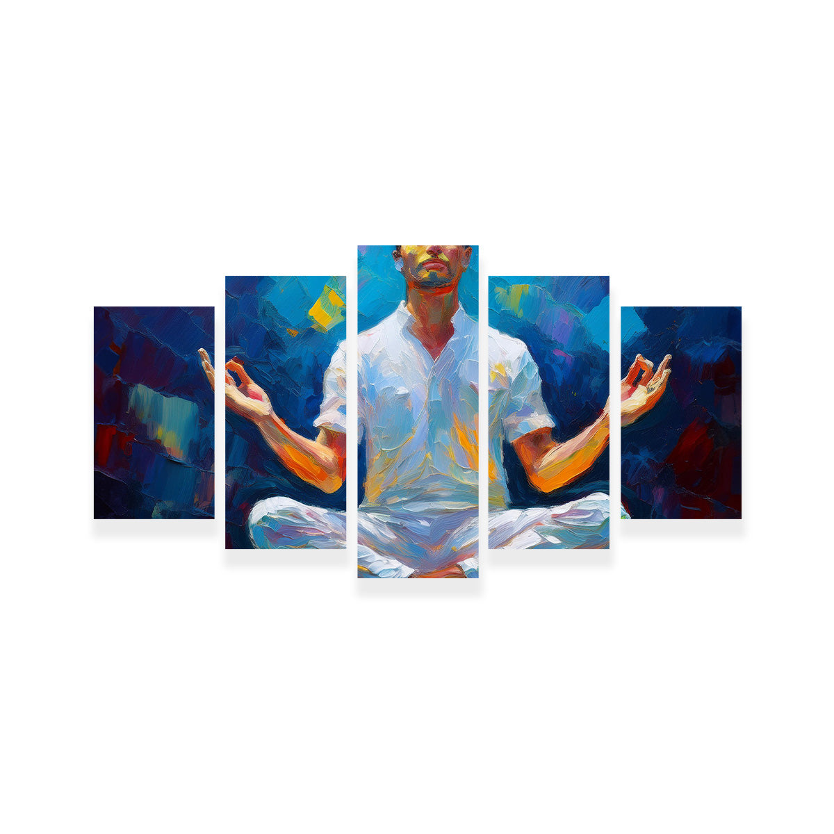 Meditating Man Wall Art