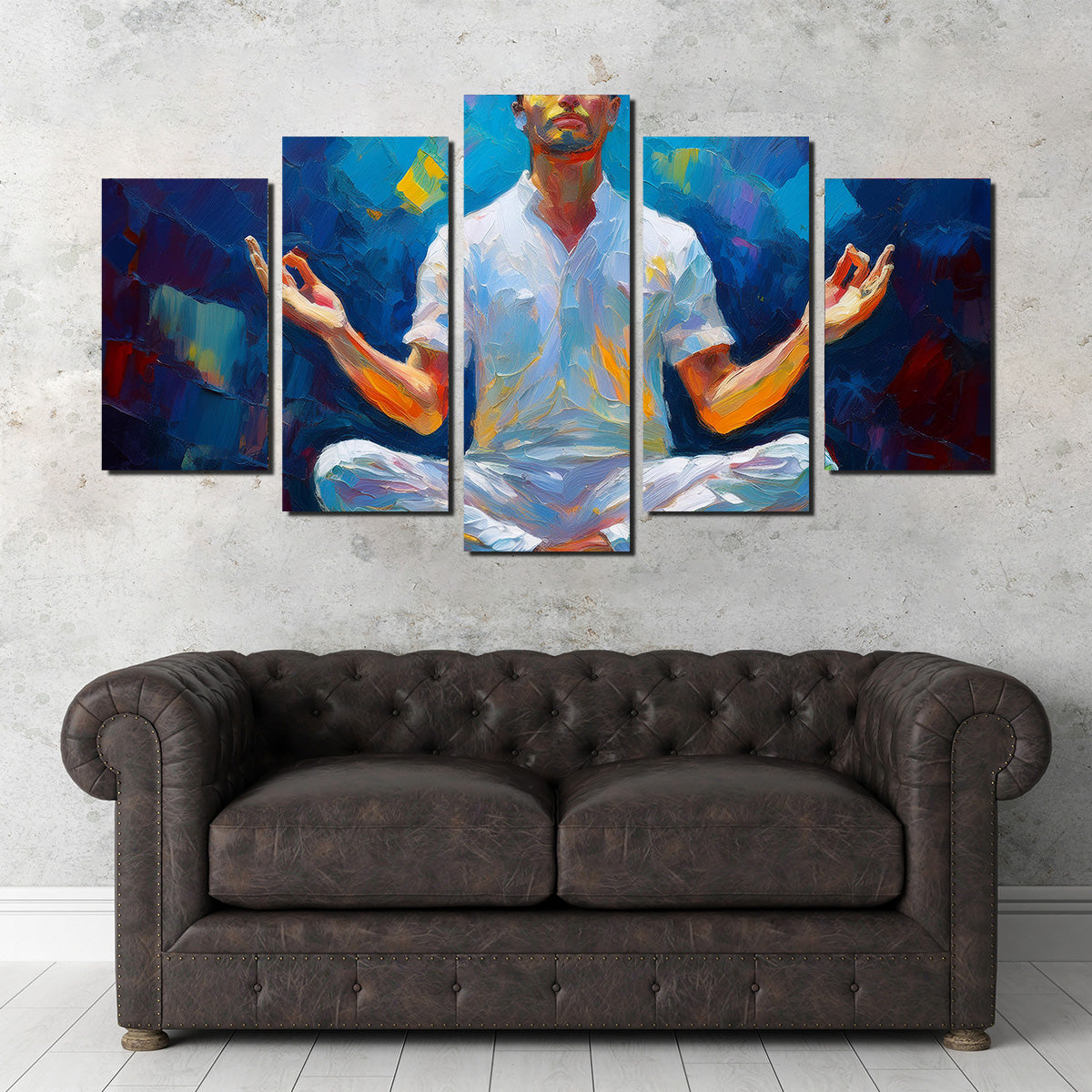 Meditating Man Wall Art