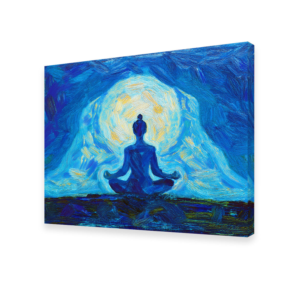 Meditating Silhouette Wall Art