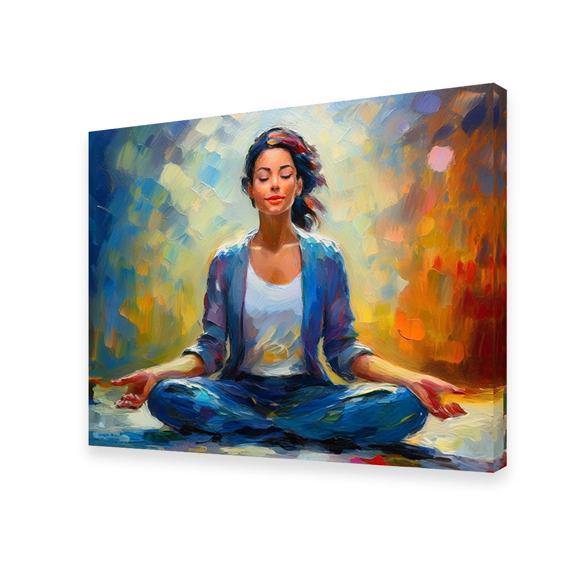 Meditating Woman Wall Art