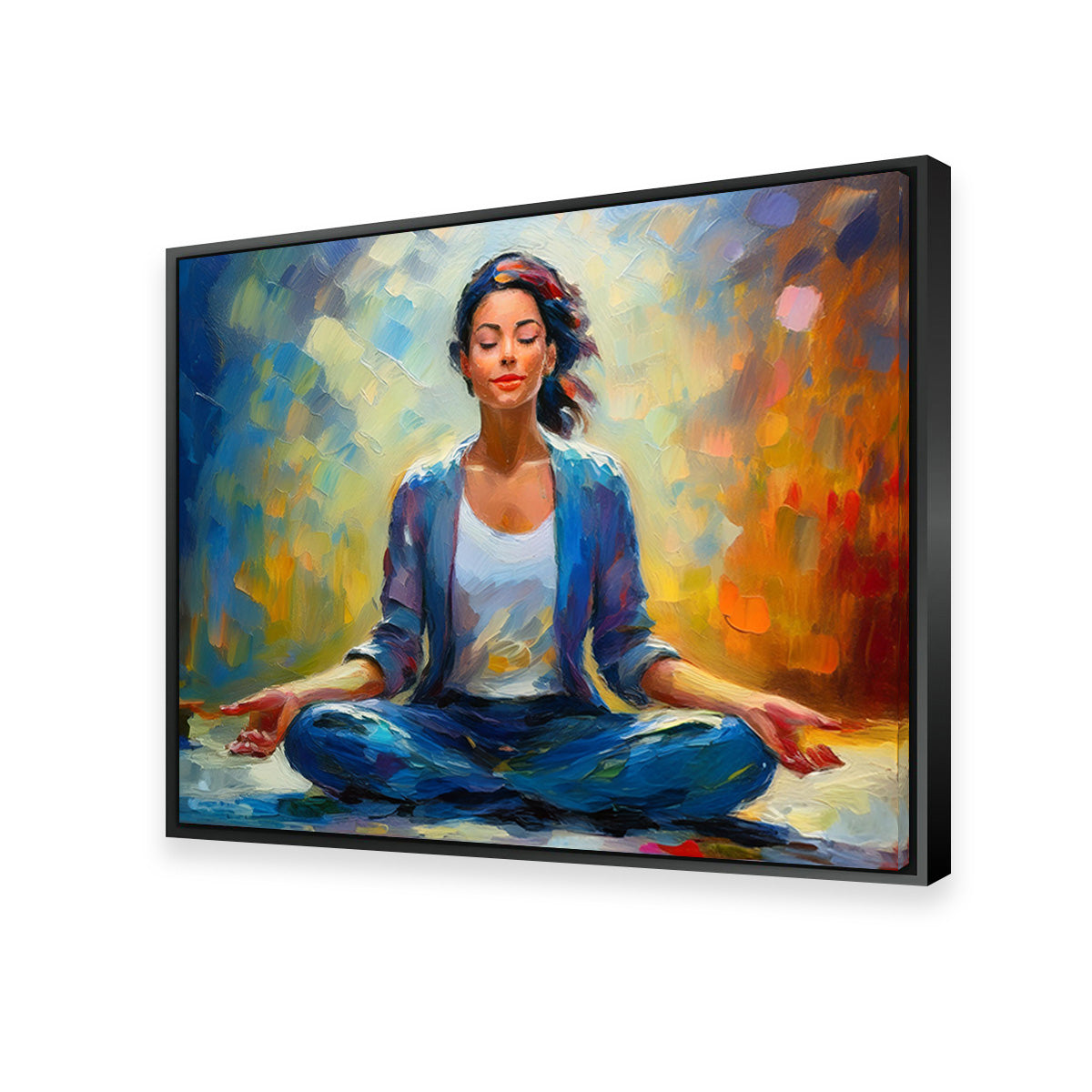 Meditating Woman Wall Art