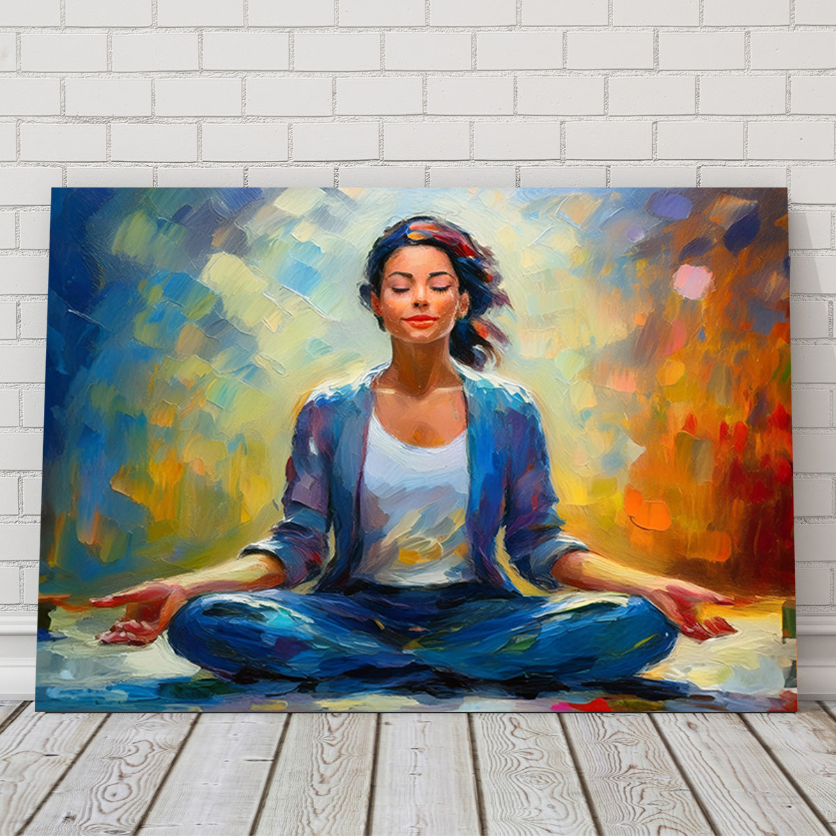 Meditating Woman Wall Art