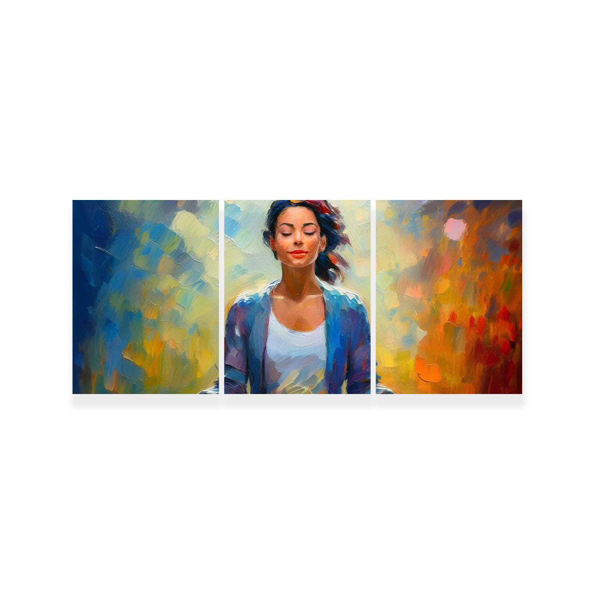 Meditating Woman Wall Art