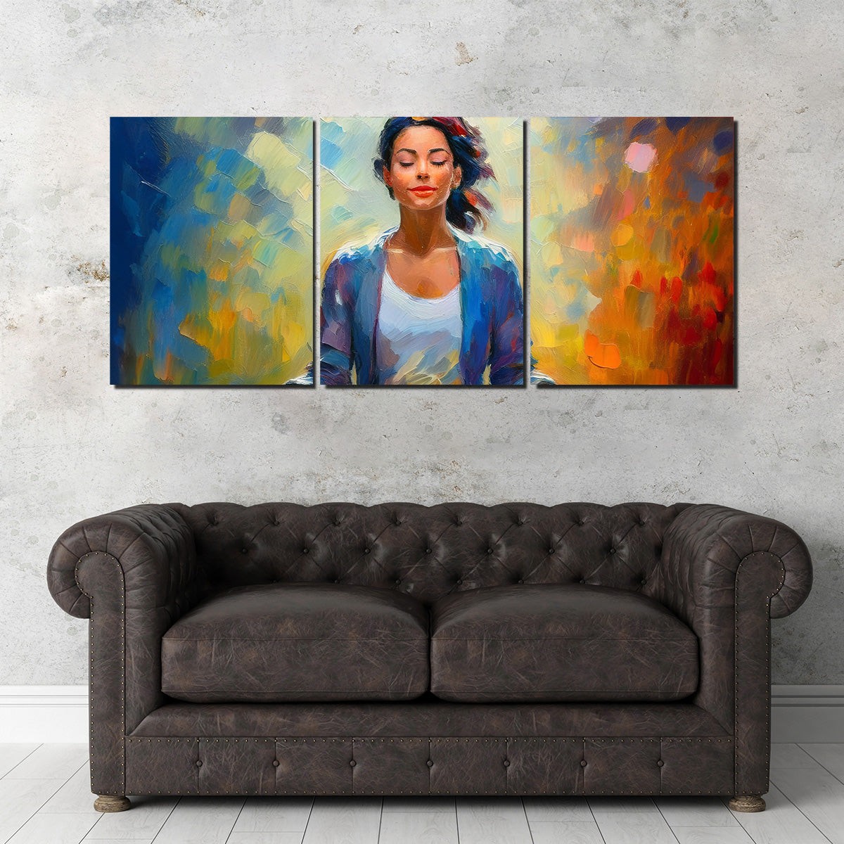 Meditating Woman Wall Art