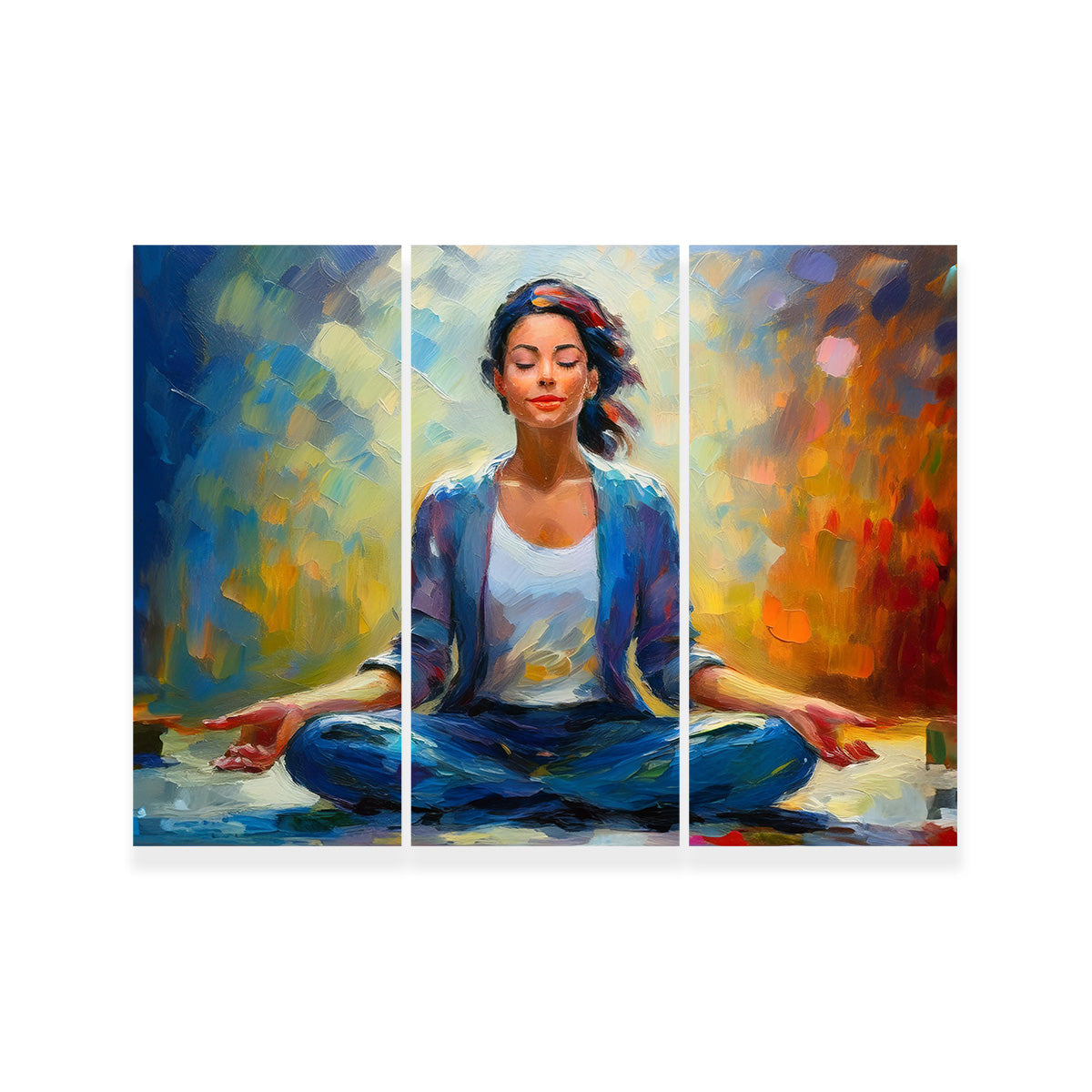 Meditating Woman Wall Art