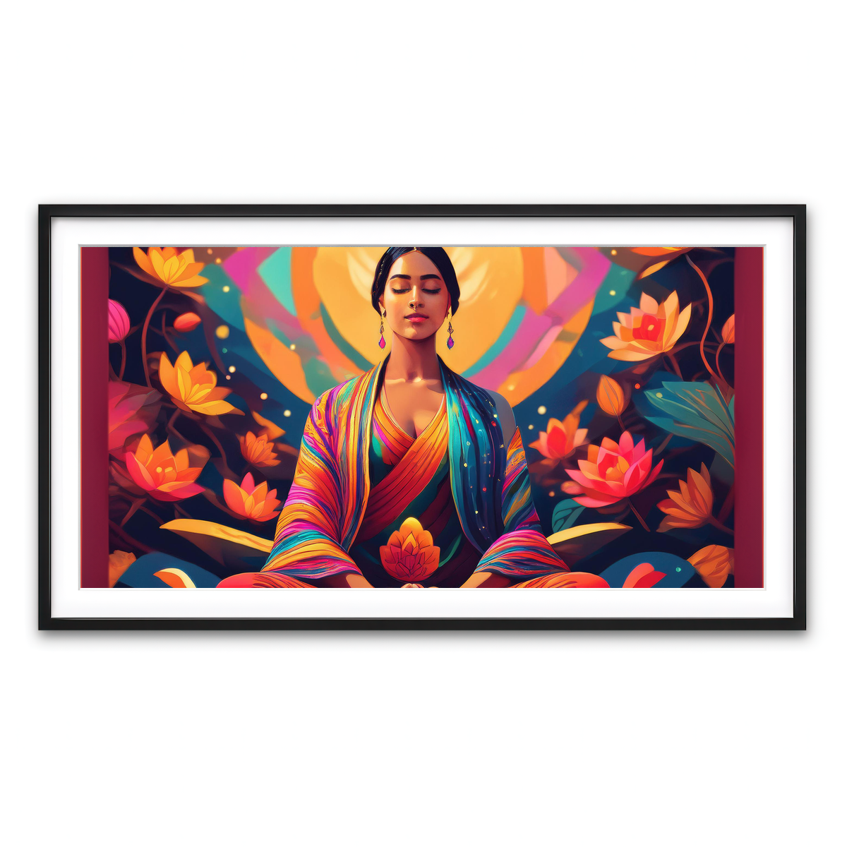 Framed Print 2x1 Black