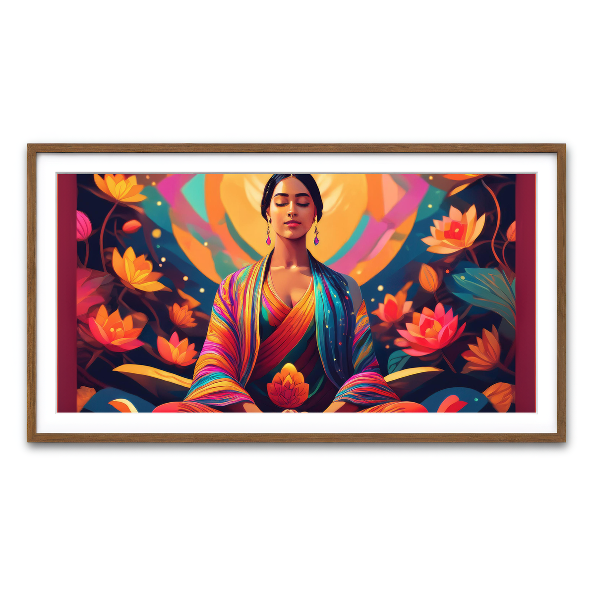 Framed Print 2x1 Walnut