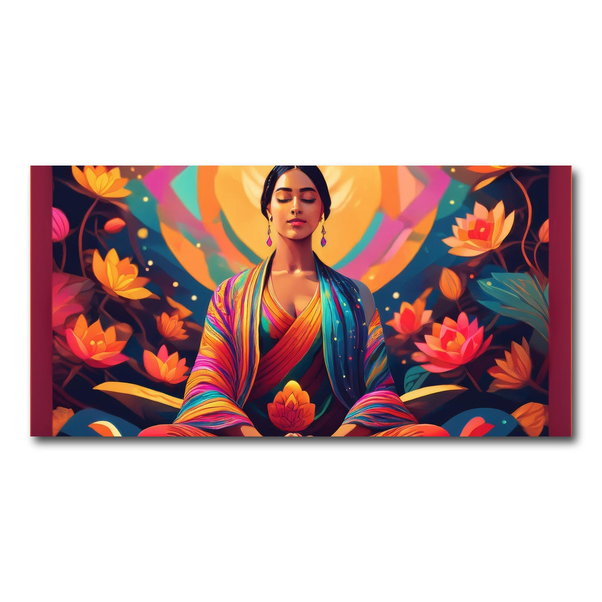 AUTO-MOCKUP WHITE | Meditating Mind | 1 Piece | Gallery Wrap Canvas | group=2x1