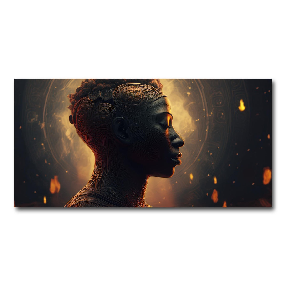 AUTO-MOCKUP WHITE | Meditating Soul | 1 Piece | Gallery Wrap Canvas | group=2x1