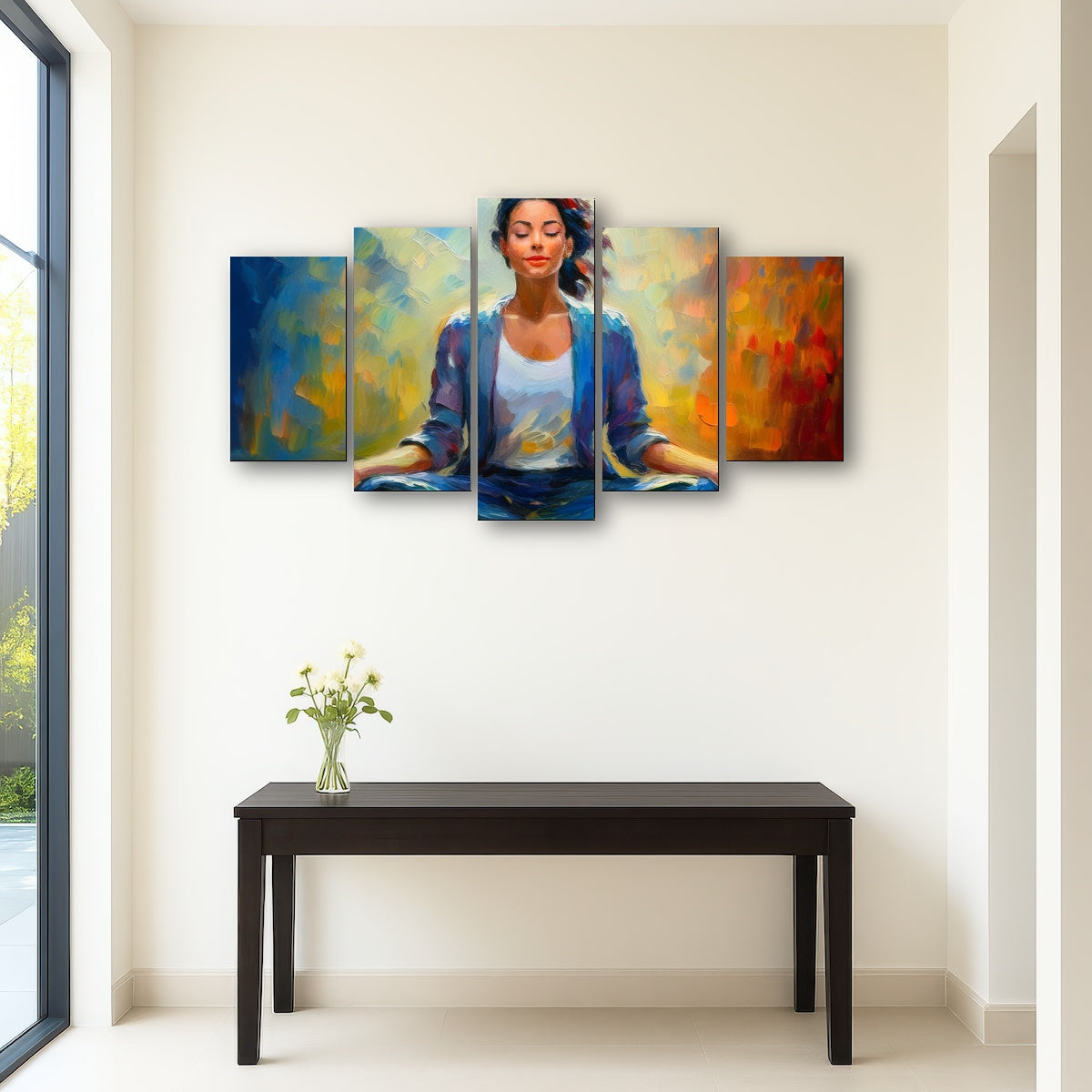 AUTO-MOCKUP ROOM | Meditating Woman