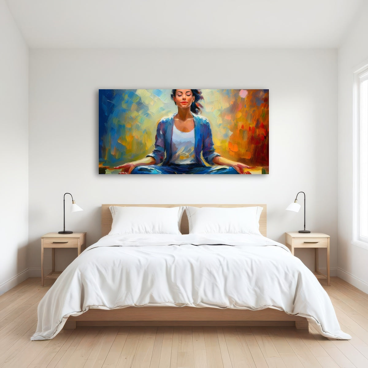 AUTO-MOCKUP ROOM | Meditating Woman