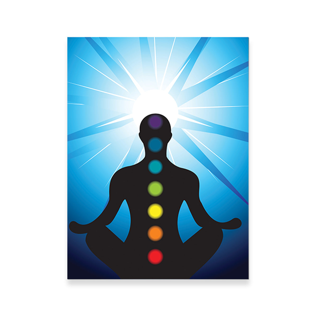 Meditating with Chakra Wall Art