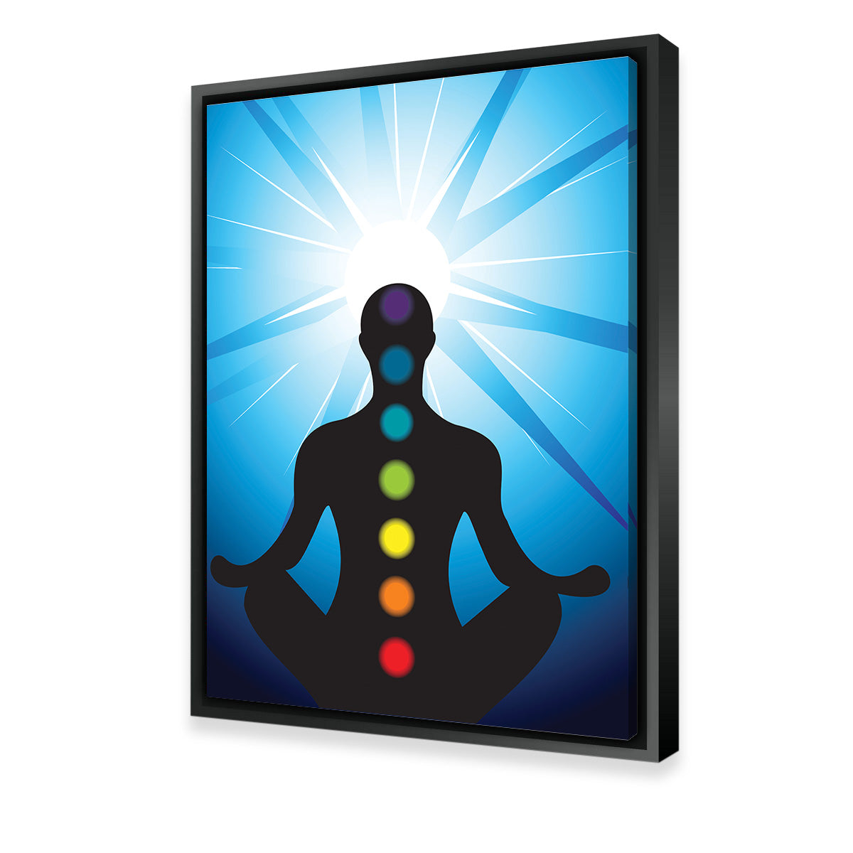 Meditating with Chakra Wall Art
