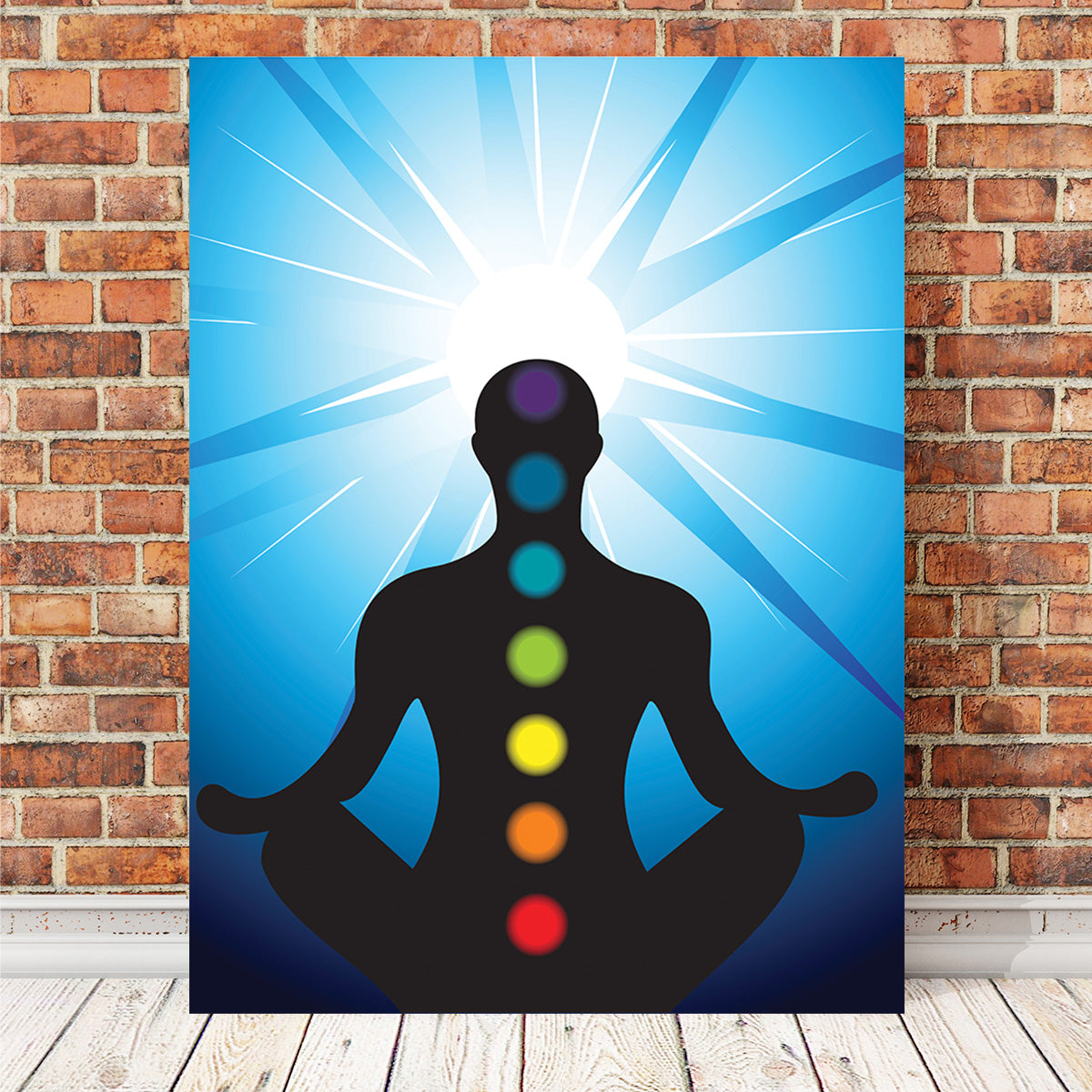 Meditating with Chakra Wall Art