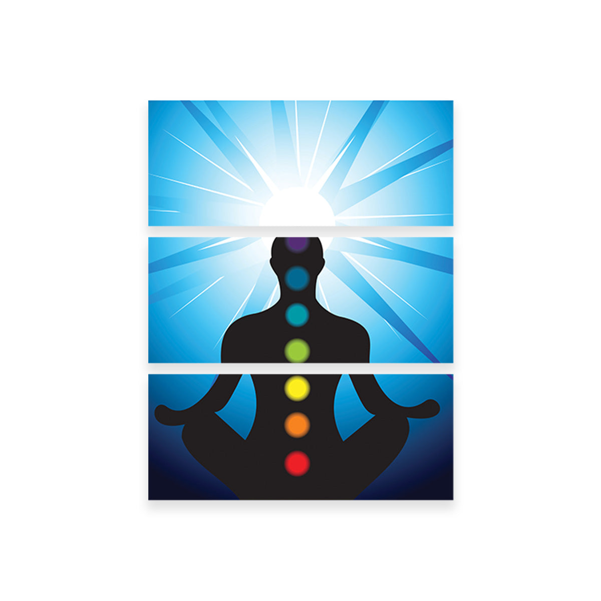 Meditating with Chakra Wall Art