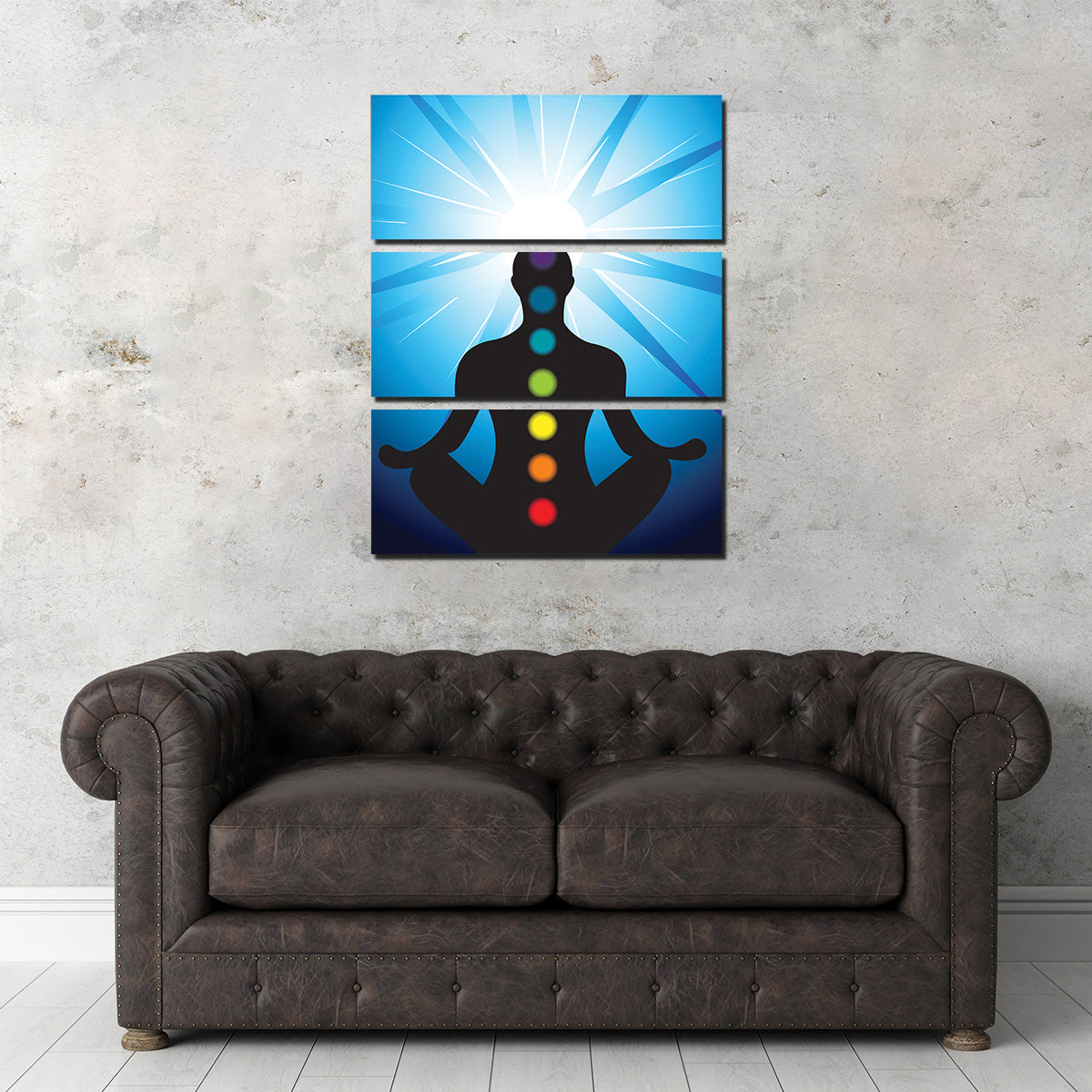 Meditating with Chakra Wall Art