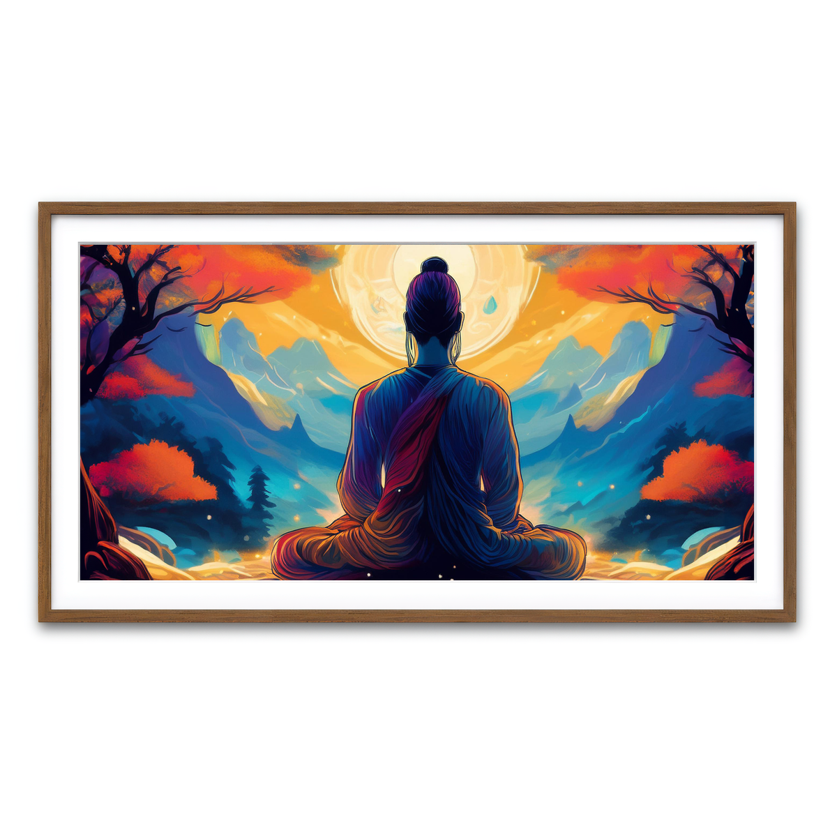 Framed Print 2x1 Walnut