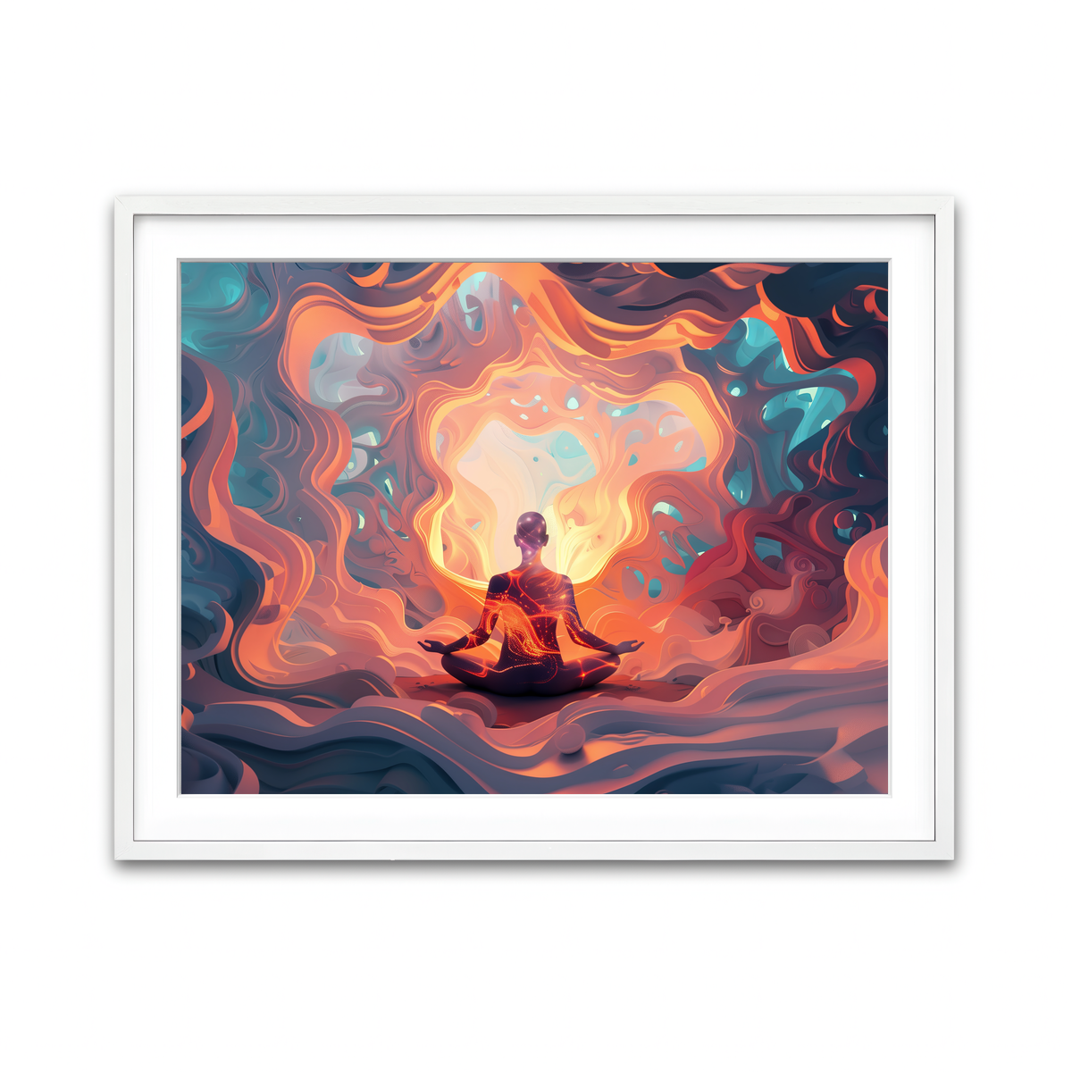 Framed Print 4x3 White