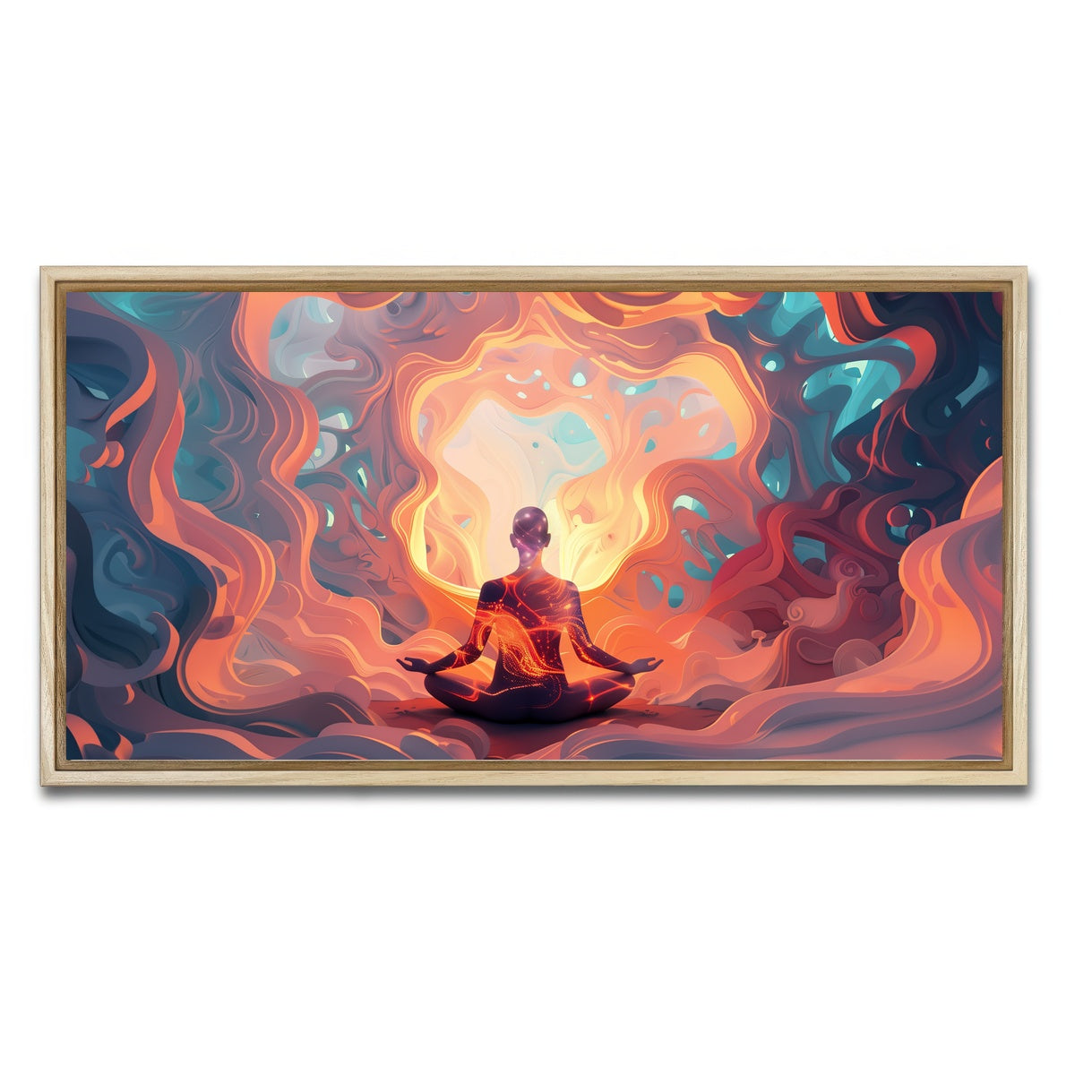 AUTO-MOCKUP WHITE | Meditation | 1 Piece | Natural Framed Canvas | group=2x1