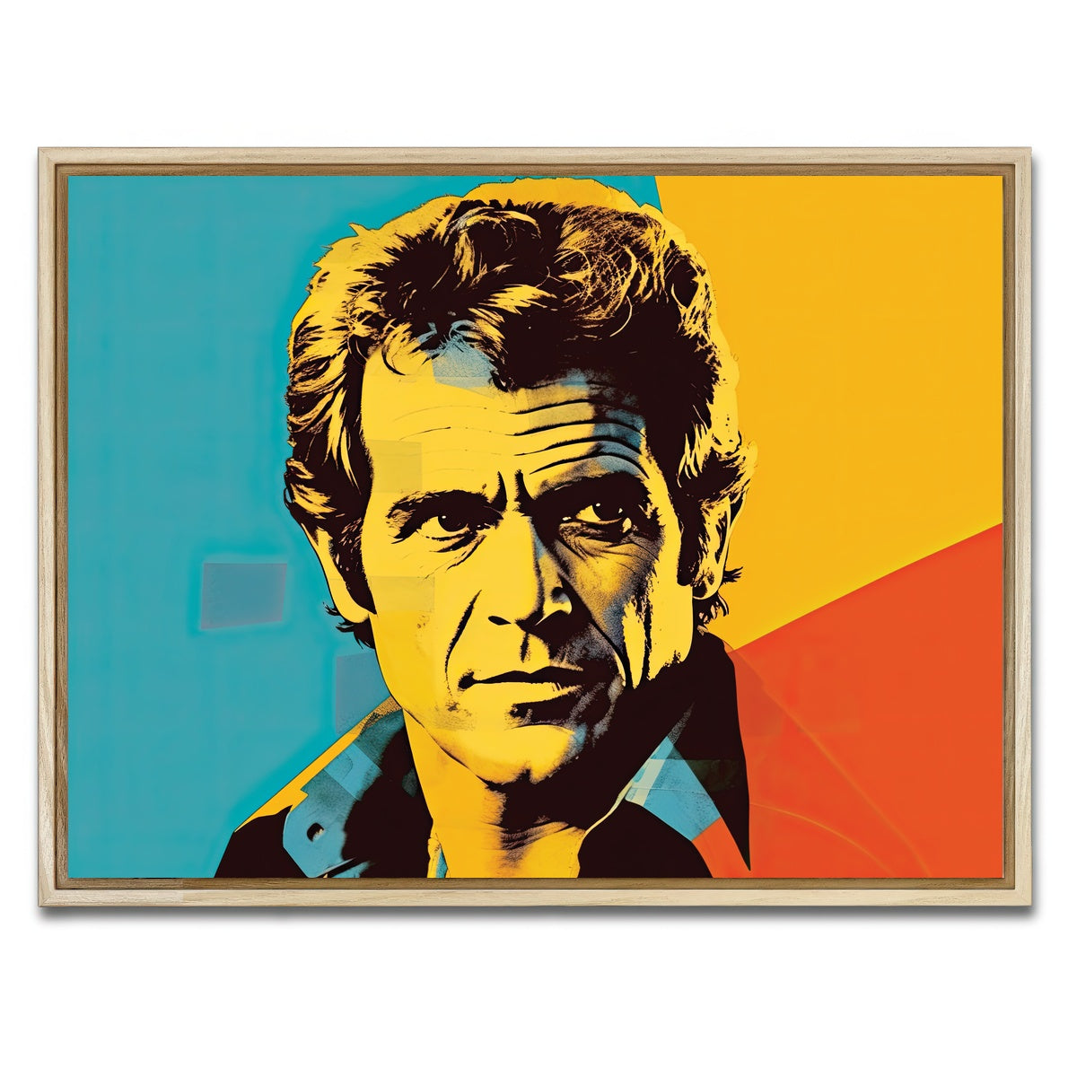 AUTO-MOCKUP WHITE | Mel Gibson III | 1 Piece | Natural Framed Canvas | group=4x3