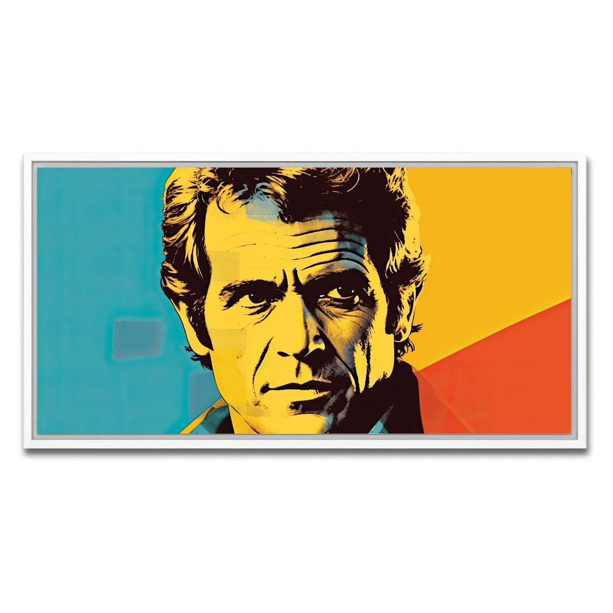 AUTO-MOCKUP WHITE | Mel Gibson III | 1 Piece | White Framed Canvas | group=2x1