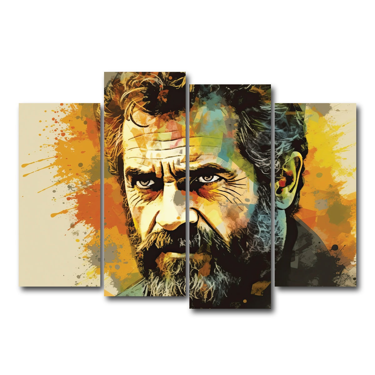 AUTO-MOCKUP WHITE | Mel Gibson I | 4 Piece | Gallery Wrap Canvas | group=4_normal
