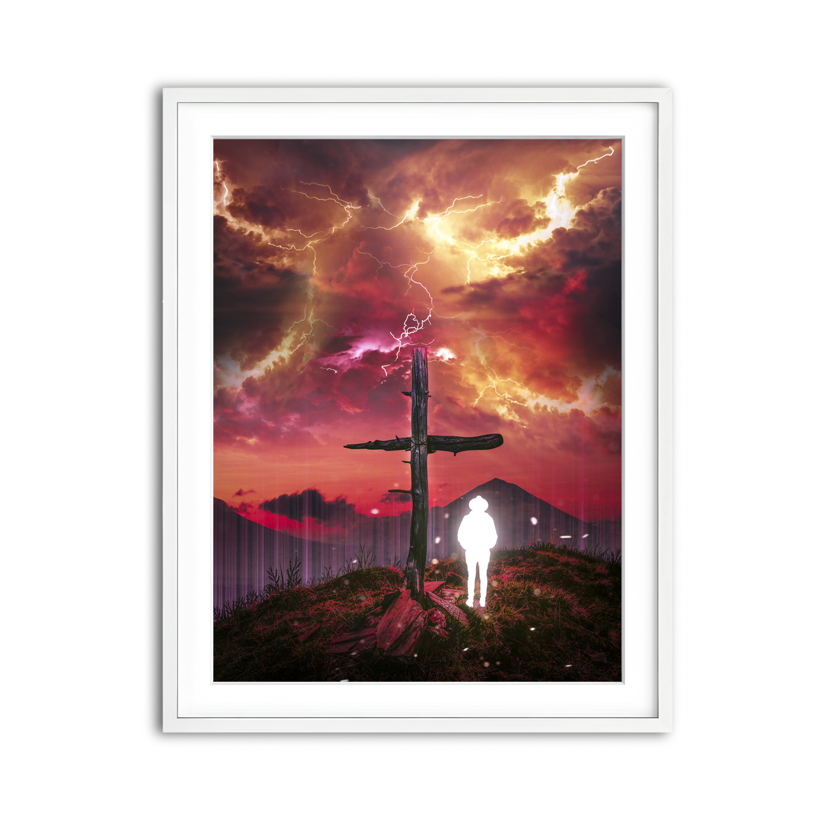 Framed Print 3x4 White