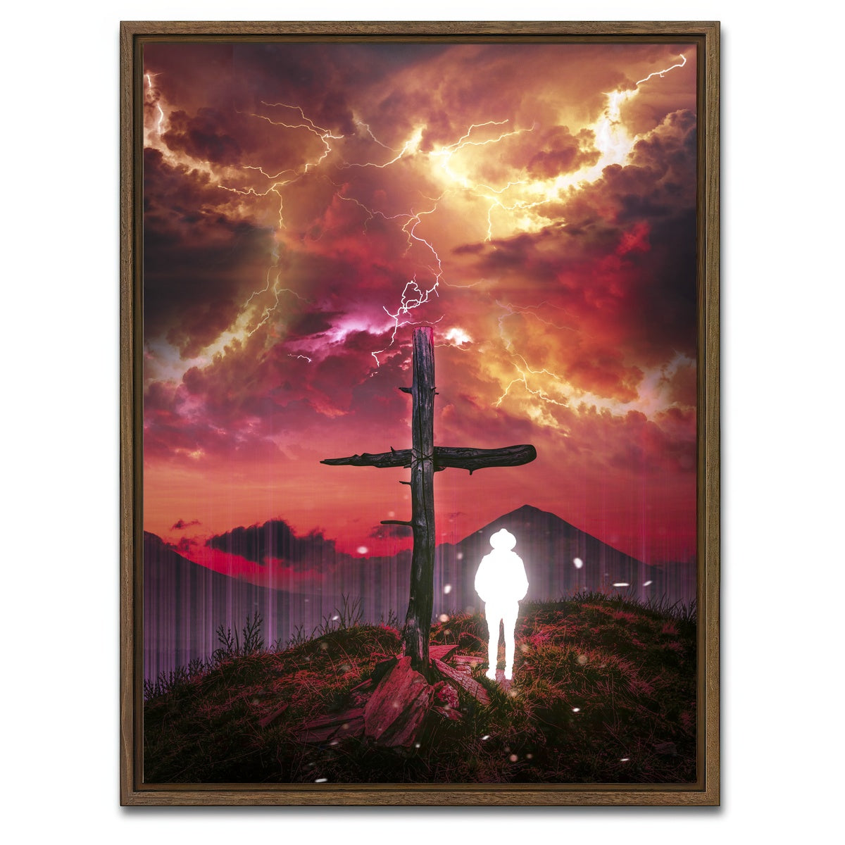 AUTO-MOCKUP WHITE | Memories | 1 Piece | Walnut Framed Canvas | group=3x4