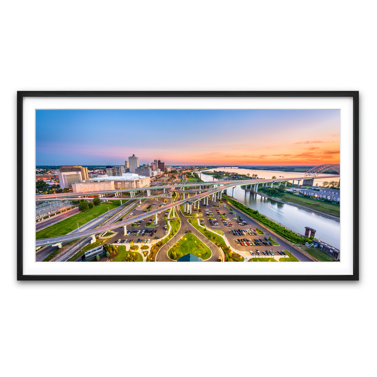 Framed Print 2x1 Black