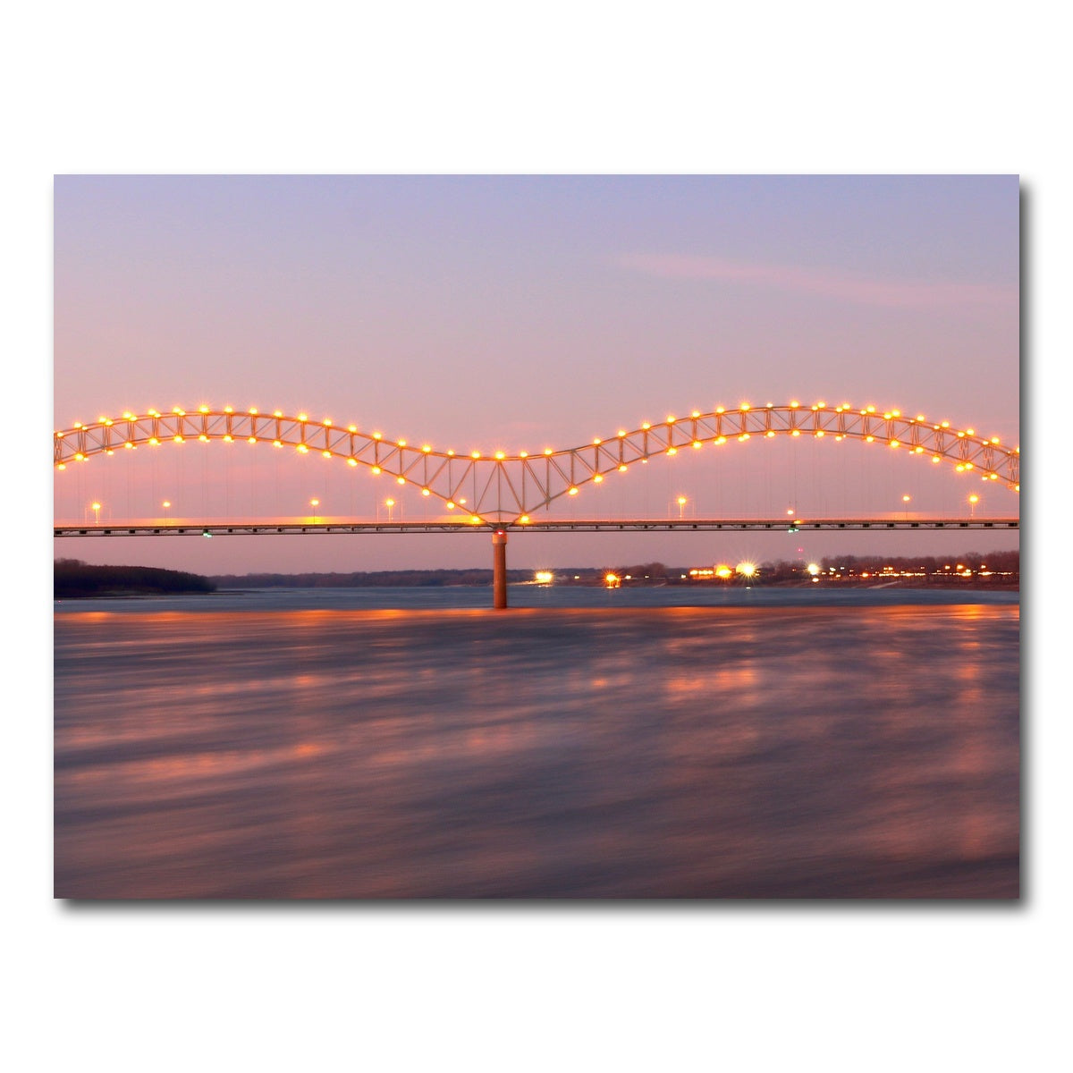 AUTO-MOCKUP WHITE | Memphis Arkansas Bridge | 1 Piece | Gallery Wrap Canvas | group=4x3