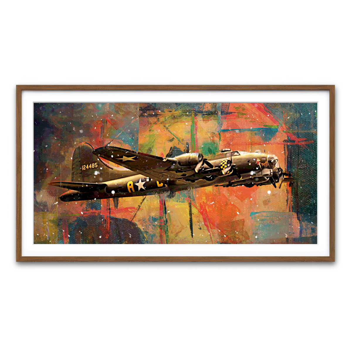 Framed Print 2x1 Walnut