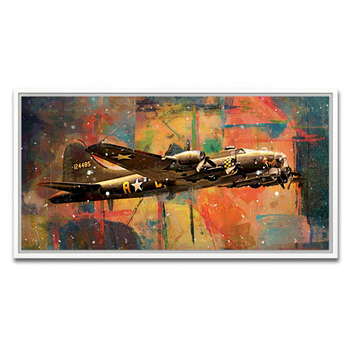 AUTO-MOCKUP WHITE | Memphis Belle | 1 Piece | White Framed Canvas | group=2x1
