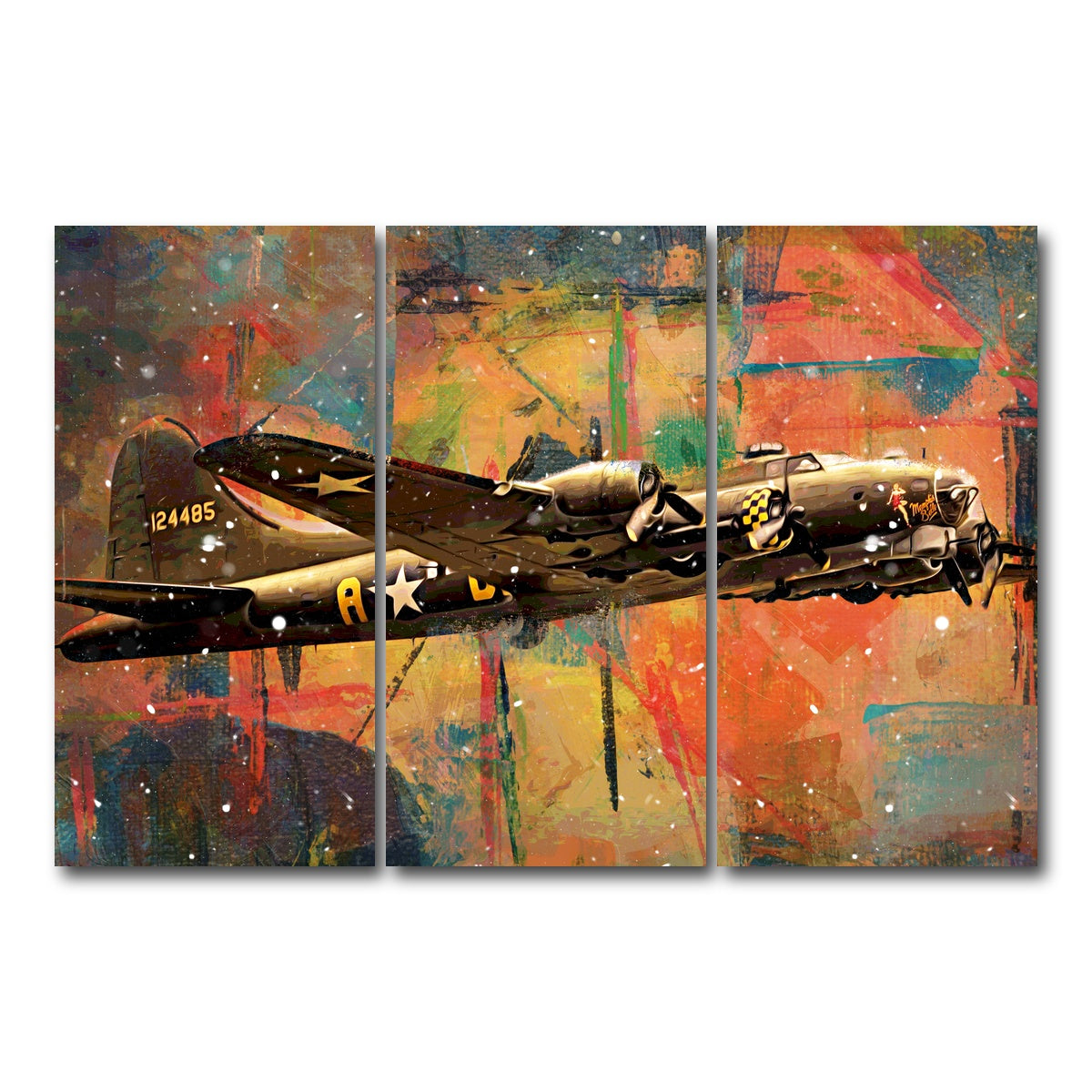 AUTO-MOCKUP WHITE | Memphis Belle | 3 Piece | Gallery Wrap Canvas | group=12x24