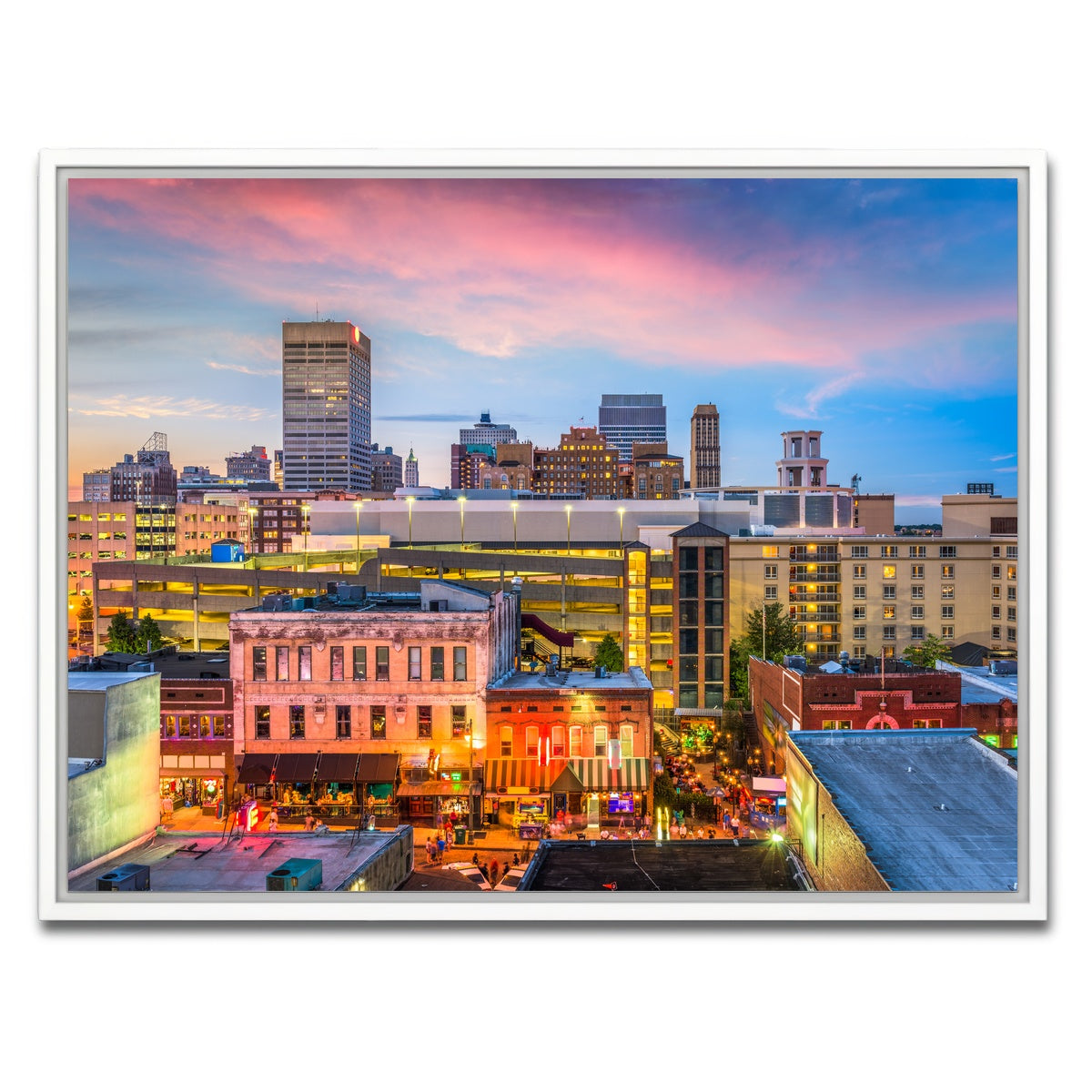 AUTO-MOCKUP WHITE | Memphis | 1 Piece | White Framed Canvas | group=4x3