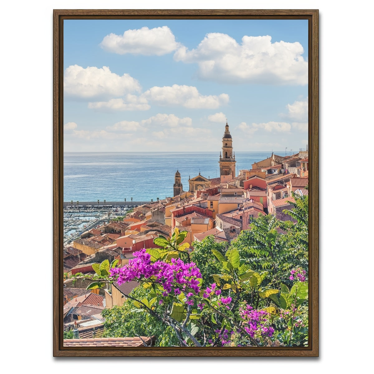 AUTO-MOCKUP WHITE | Menton | 1 Piece | Walnut Framed Canvas | group=3x4