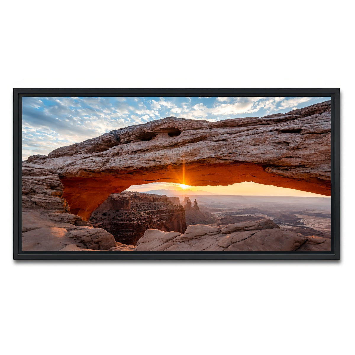 AUTO-MOCKUP WHITE | Mesa at Sunrise | 1 Piece | Black Framed Canvas | group=2x1