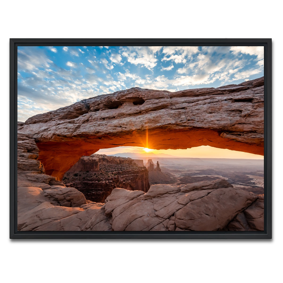 AUTO-MOCKUP WHITE | Mesa at Sunrise | 1 Piece | Black Framed Canvas | group=4x3
