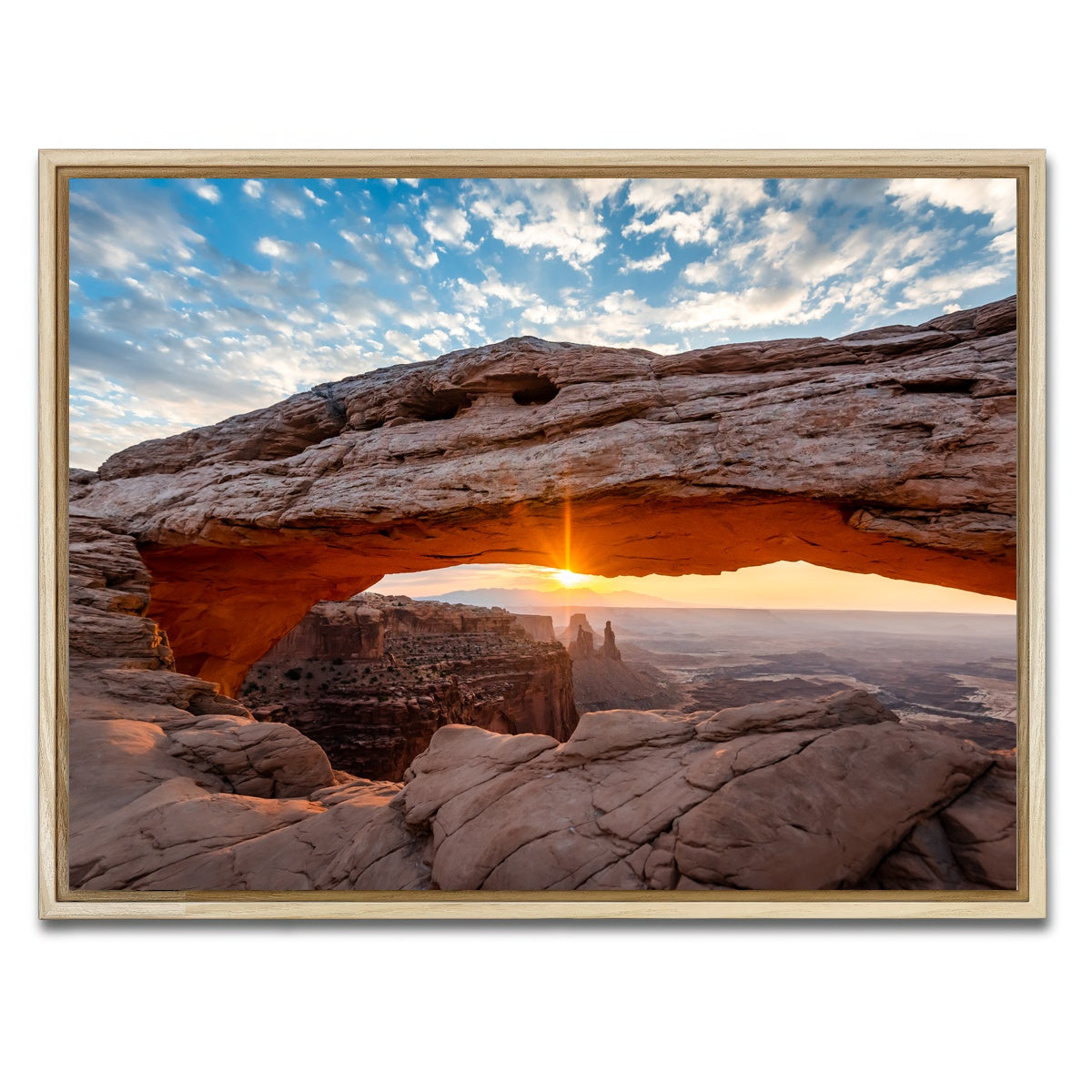 AUTO-MOCKUP WHITE | Mesa at Sunrise | 1 Piece | Natural Framed Canvas | group=4x3