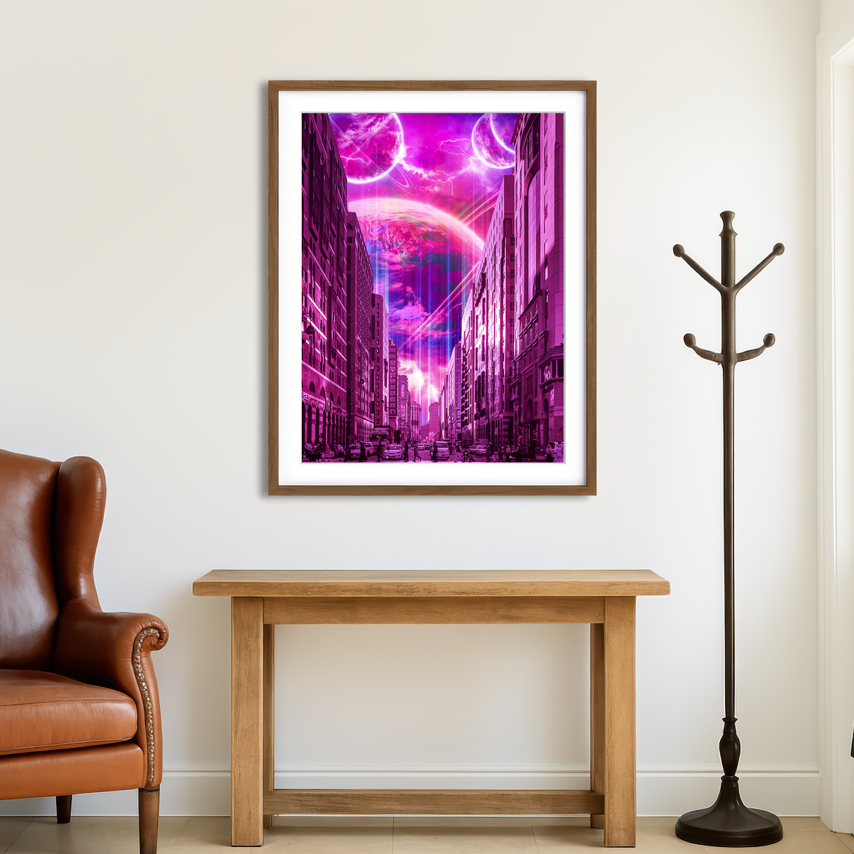 AUTO-MOCKUP ROOM | Meta City Wall Art