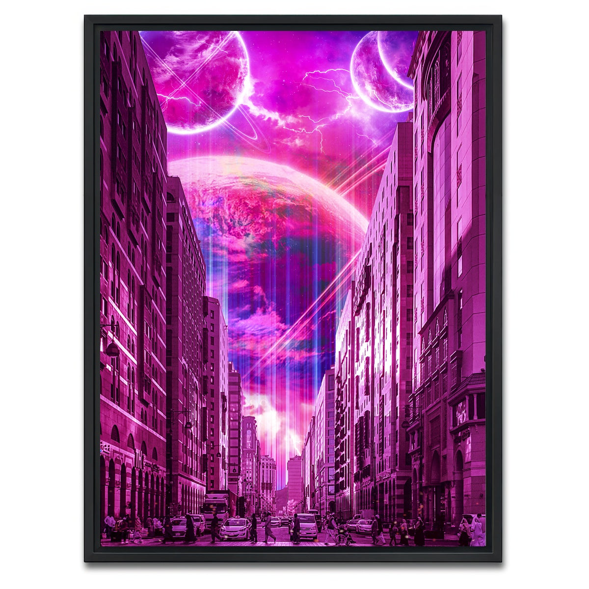AUTO-MOCKUP WHITE | Meta City | 1 Piece | Black Framed Canvas | group=3x4