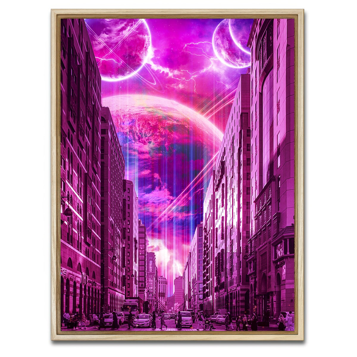 AUTO-MOCKUP WHITE | Meta City | 1 Piece | Natural Framed Canvas | group=3x4