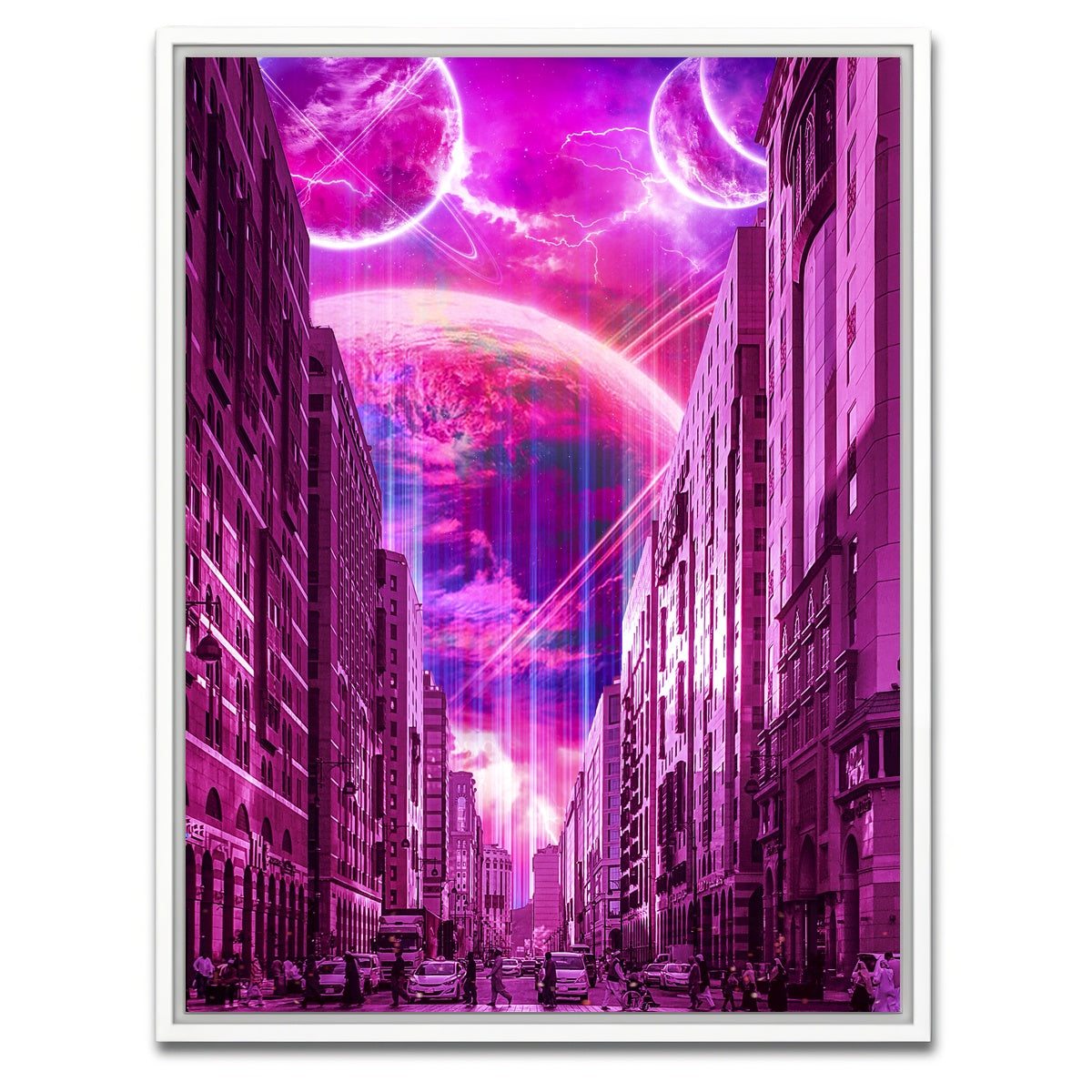 AUTO-MOCKUP WHITE | Meta City | 1 Piece | White Framed Canvas | group=3x4