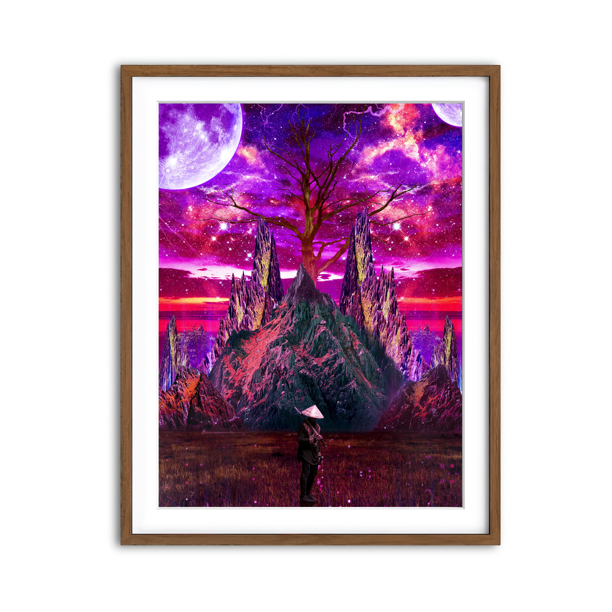 Framed Print 3x4 Walnut