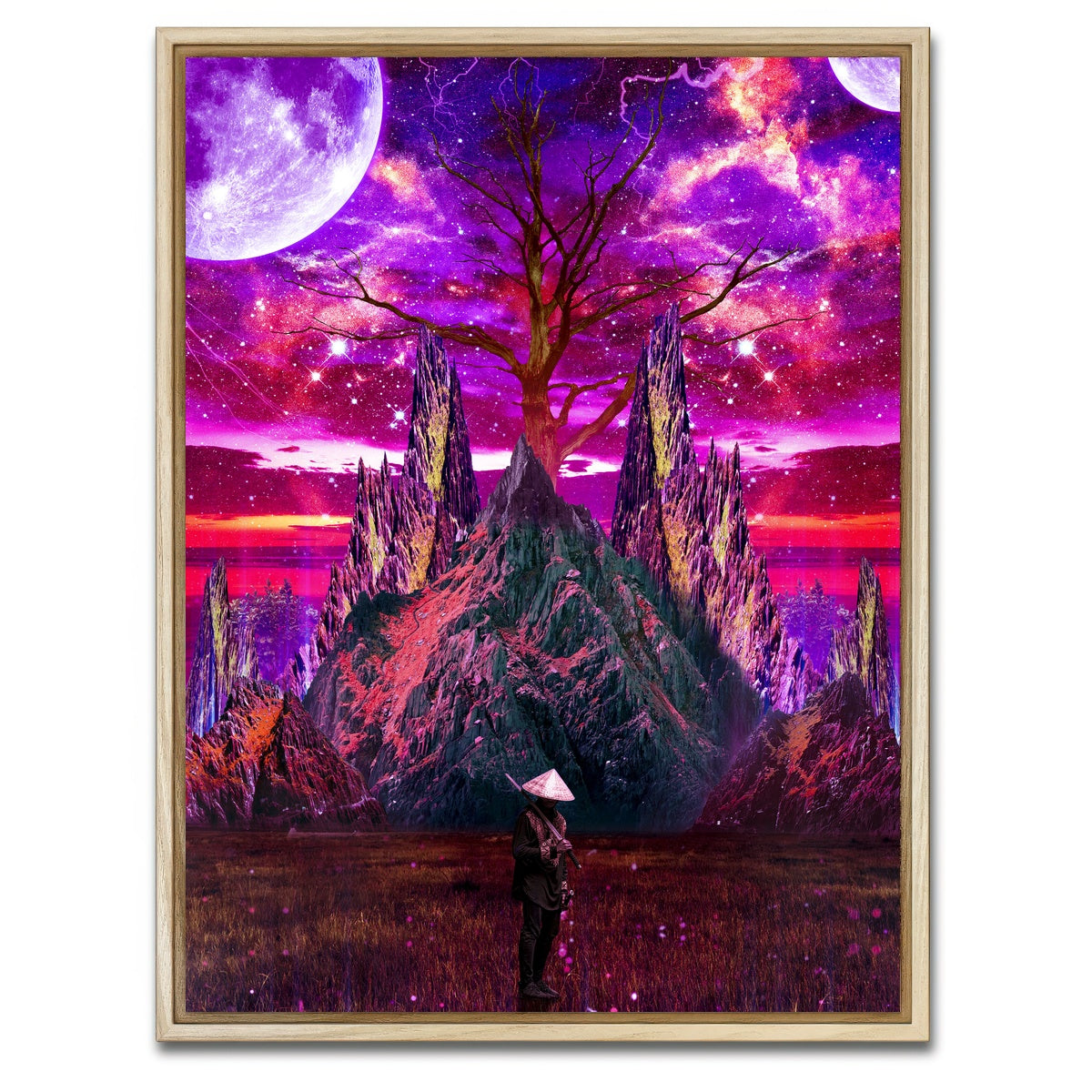 AUTO-MOCKUP WHITE | Metal Of Soul Galaxy | 1 Piece | Natural Framed Canvas | group=3x4