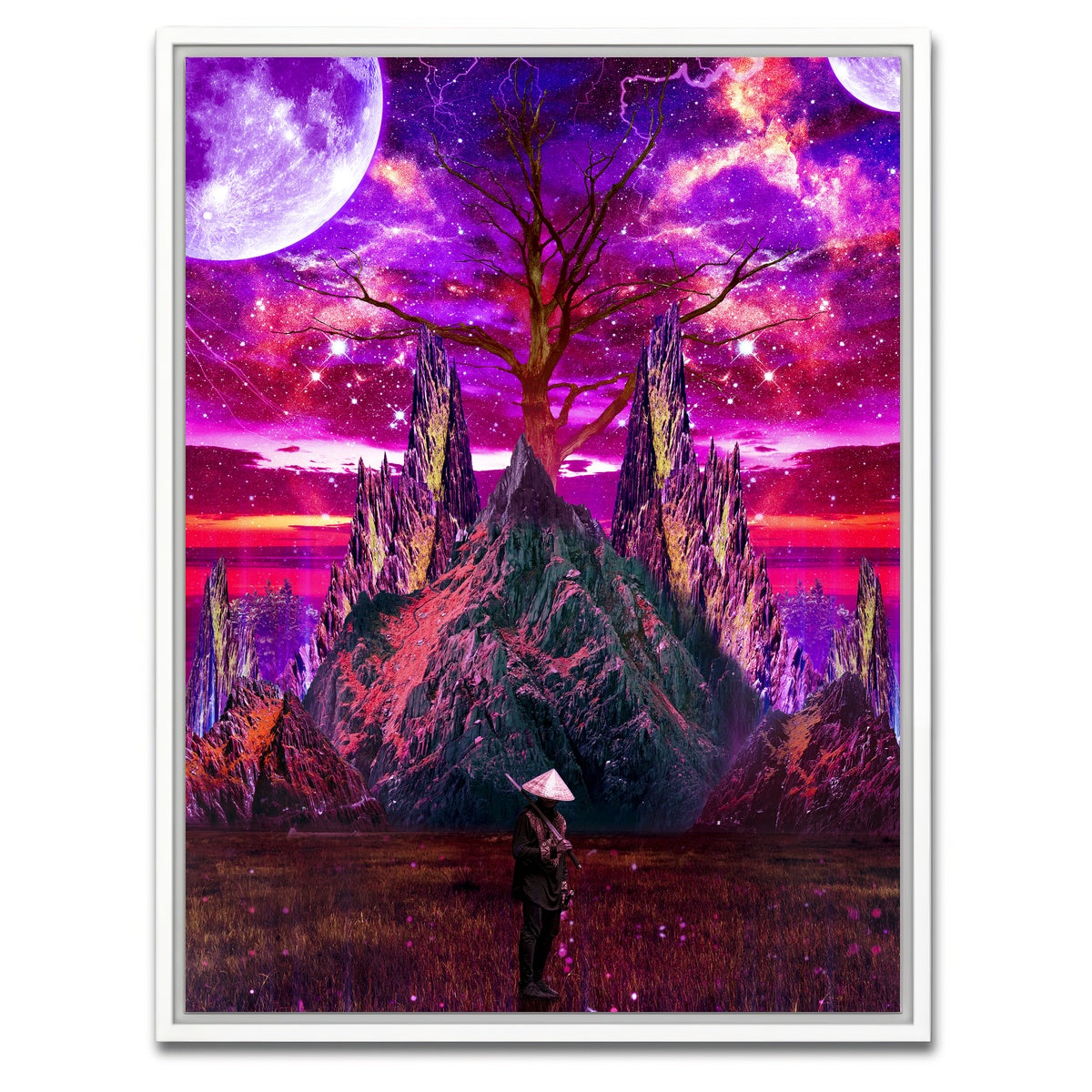 AUTO-MOCKUP WHITE | Metal Of Soul Galaxy | 1 Piece | White Framed Canvas | group=3x4