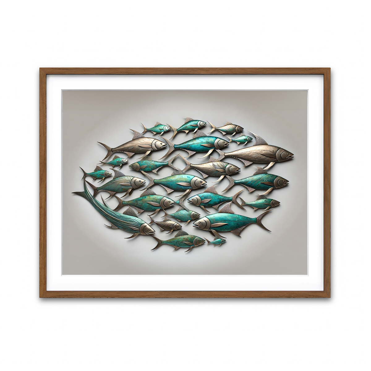 Framed Print 4x3 Walnut