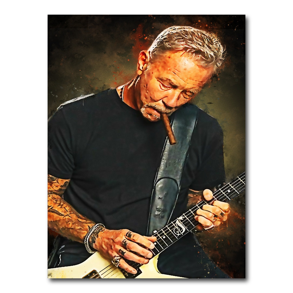 AUTO-MOCKUP WHITE | Metallica - James | 1 Piece | Gallery Wrap Canvas | group=3x4