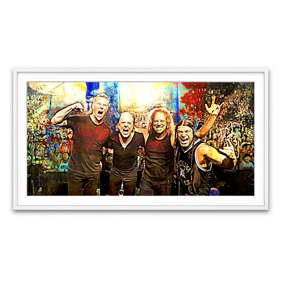 Framed Print 2x1 White