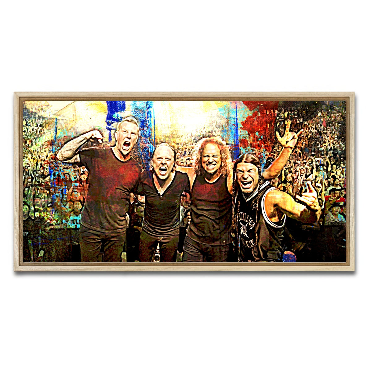 AUTO-MOCKUP WHITE | Metallica | 1 Piece | Natural Framed Canvas | group=2x1