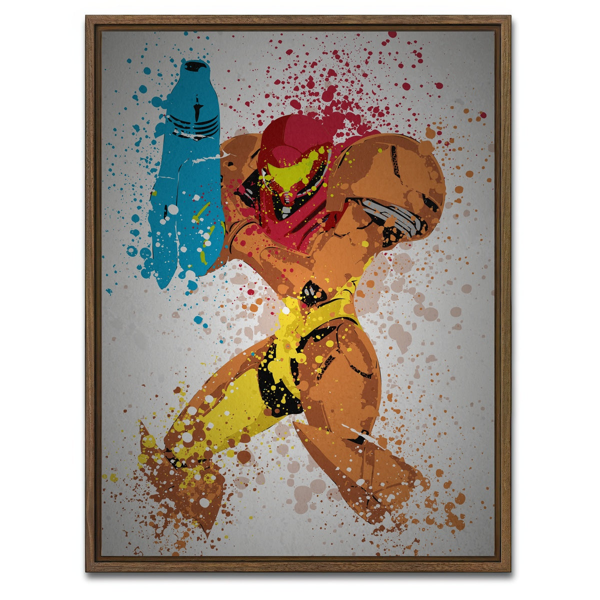 AUTO-MOCKUP WHITE | Metroid | 1 Piece | Walnut Framed Canvas | group=3x4
